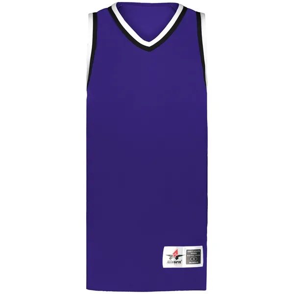 The Ladies Retro Basketball Jersey is made from 100% lightweight polyester... from ASI 37461 Augusta Sportswear