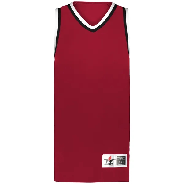 The Ladies Retro Basketball Jersey is made from 100% lightweight polyester... from ASI 37461 Augusta Sportswear