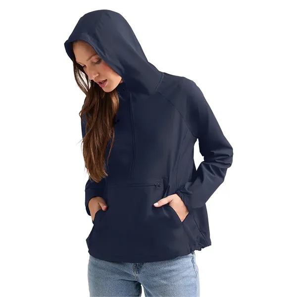 Recycled stretch women's anorak with water-repellent finish and packable design for... from ASI 44620 Charles River Apparel