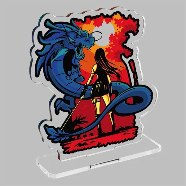 Acrylic Standee with slotted base... from ASI 72521 Morris Magnets / Laser Cuts