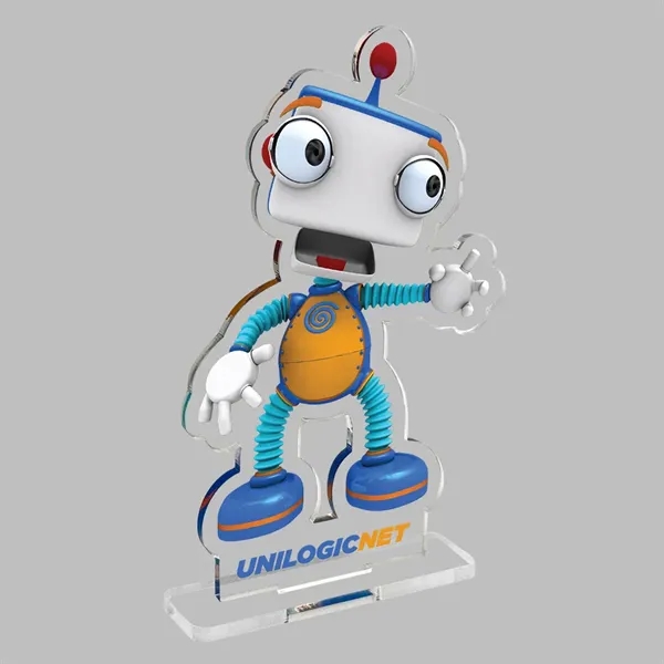 Acrylic Standee with slotted base... from ASI 72521 Morris Magnets / Laser Cuts