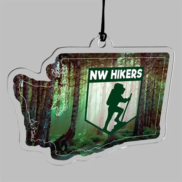 Acrylic Rearview Mirror Charm... from ASI 72521 Morris Magnets / Laser Cuts