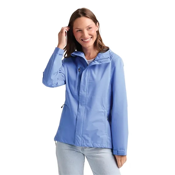 Recycled polyester waterproof rain jacket with seam-sealed protection, breathable comfort, and... from ASI 44620 Charles River Apparel