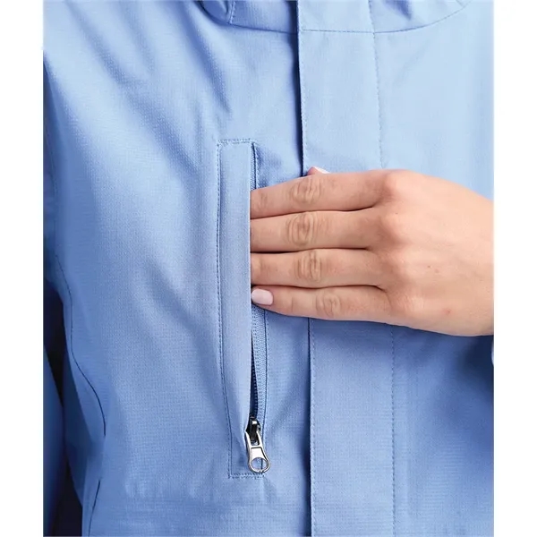 Recycled polyester waterproof rain jacket with seam-sealed protection, breathable comfort, and... from ASI 44620 Charles River Apparel