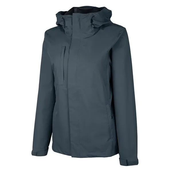 Recycled polyester waterproof rain jacket with seam-sealed protection, breathable comfort, and... from ASI 44620 Charles River Apparel