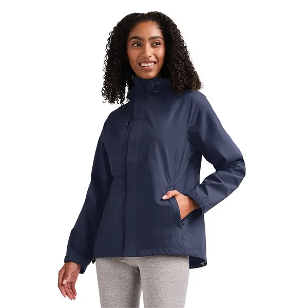 Recycled polyester waterproof rain jacket with seam-sealed protection, breathable comfort, and... from ASI 44620 Charles River Apparel