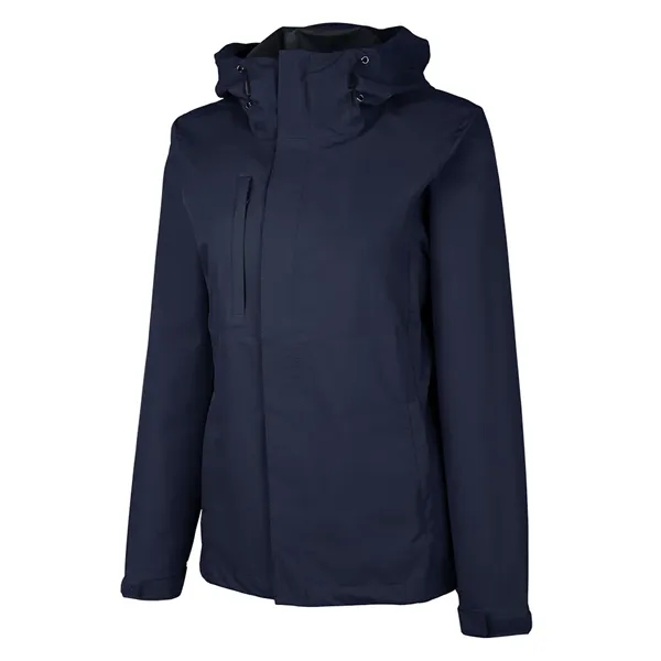 Recycled polyester waterproof rain jacket with seam-sealed protection, breathable comfort, and... from ASI 44620 Charles River Apparel