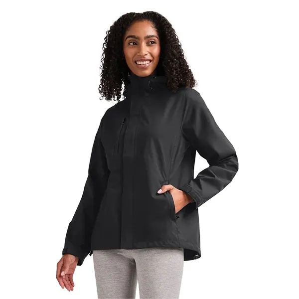 Recycled polyester waterproof rain jacket with seam-sealed protection, breathable comfort, and... from ASI 44620 Charles River Apparel