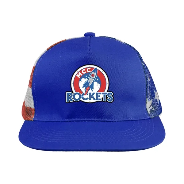 Patriotic Trucker Hat... from ASI 30208 A P Specialties / AP Specialties