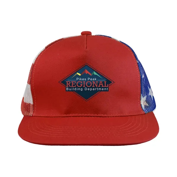Patriotic Trucker Hat... from ASI 30208 A P Specialties / AP Specialties