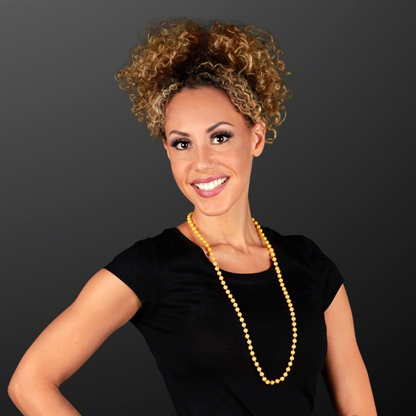 7MM 33" Round  Beaded Necklaces (Non-Light Up)... from ASI 34194 ALightPromos