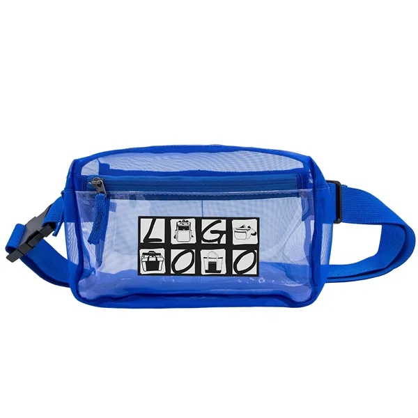 Micro Mesh belt bag with spacious main compartment, front clear zip... from ASI 46420 Continental Mkting Svc Inc