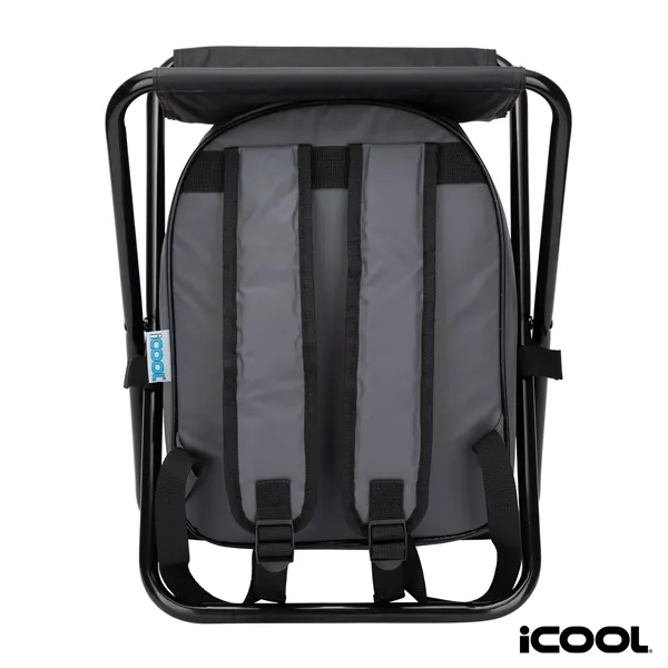 iCOOL® Cape Town 20-Can Capacity Backpack Cooler Chair... from ASI 67866 Logomark/Valumark
