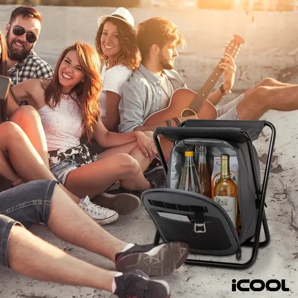 iCOOL® Cape Town 20-Can Capacity Backpack Cooler Chair... from ASI 67866 Logomark/Valumark