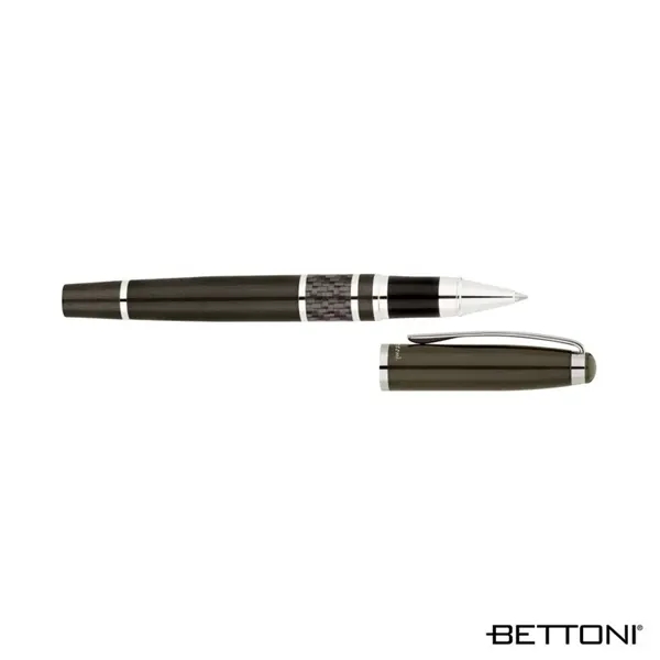 Rollerball pen with cap-off design, brass cap and barrel, chrome clip... from ASI 67866 Logomark/Valumark