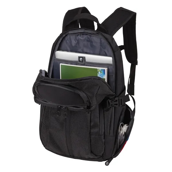 7.25" x 18.5" x 11" Work Pro II laptop backpack with... from ASI 67866 Logomark/Valumark