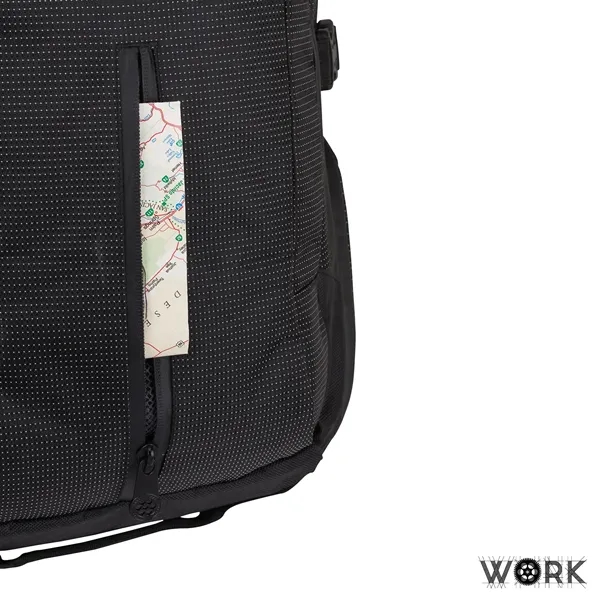 7.25" x 18.5" x 11" Work Pro II laptop backpack with... from ASI 67866 Logomark/Valumark