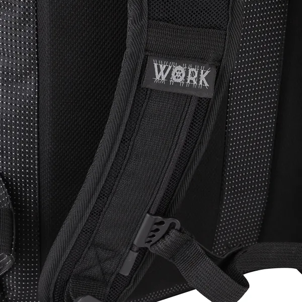 7.25" x 18.5" x 11" Work Pro II laptop backpack with... from ASI 67866 Logomark/Valumark