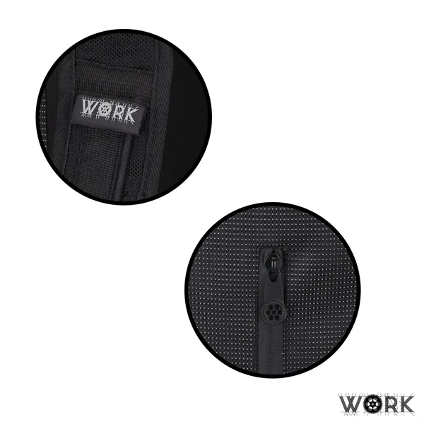 7.25" x 18.5" x 11" Work Pro II laptop backpack with... from ASI 67866 Logomark/Valumark