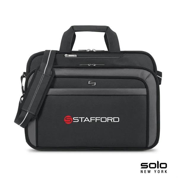 4.5" x 12.75" x 16.5" Solo Empire briefcase; includes 17" laptop... from ASI 67866 Logomark/Valumark