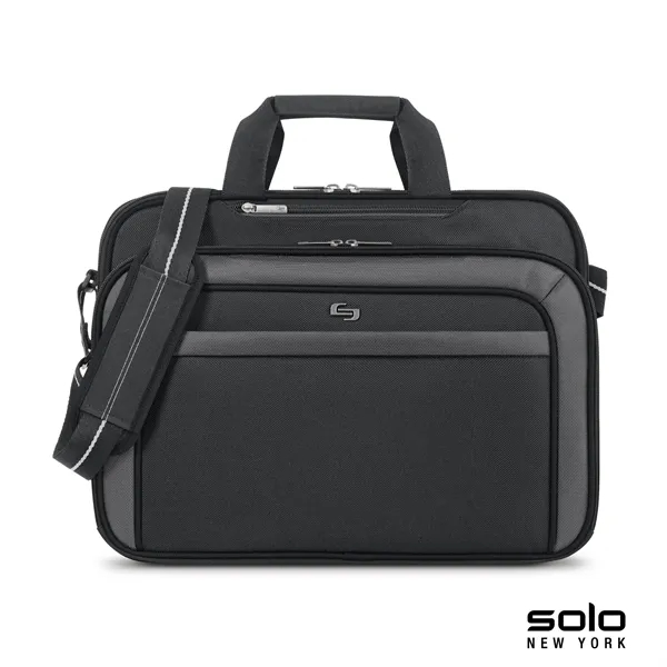 4.5" x 12.75" x 16.5" Solo Empire briefcase; includes 17" laptop... from ASI 67866 Logomark/Valumark
