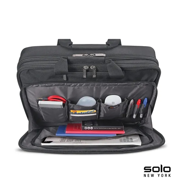 4.5" x 12.75" x 16.5" Solo Empire briefcase; includes 17" laptop... from ASI 67866 Logomark/Valumark