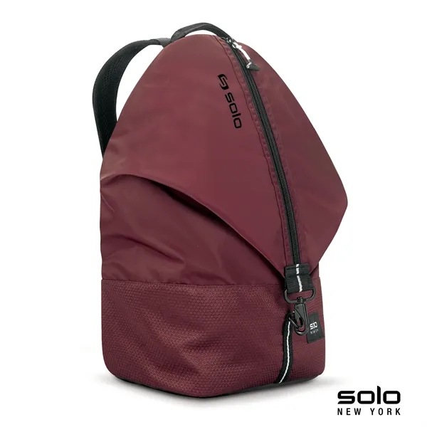 6" x 17" x 10.5" Solo Peak backpack with padded compartment... from ASI 67866 Logomark/Valumark