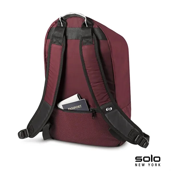 6" x 17" x 10.5" Solo Peak backpack with padded compartment... from ASI 67866 Logomark/Valumark
