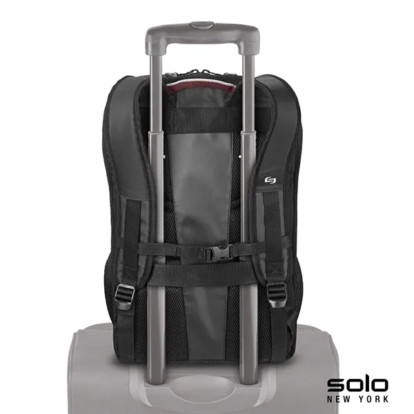 5.62" x 18.19" x 10.75" Solo Draft backpack with pocket for... from ASI 67866 Logomark/Valumark