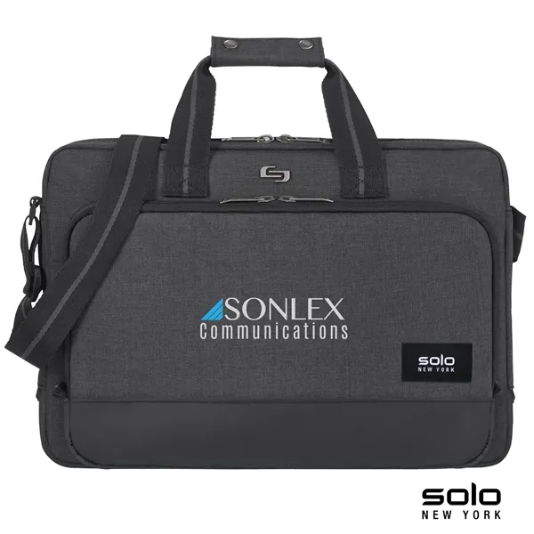 3" x 11.5" x 16" Solo Astor slim brief with padded... from ASI 67866 Logomark/Valumark