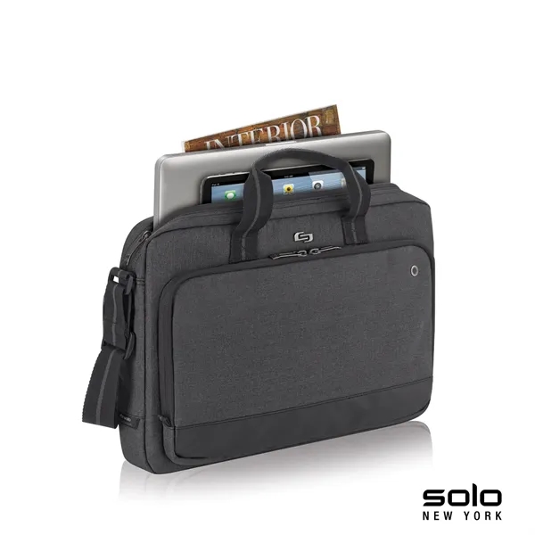 3" x 11.5" x 16" Solo Astor slim brief with padded... from ASI 67866 Logomark/Valumark