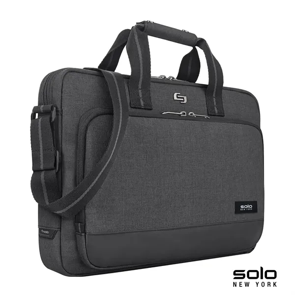 3" x 11.5" x 16" Solo Astor slim brief with padded... from ASI 67866 Logomark/Valumark