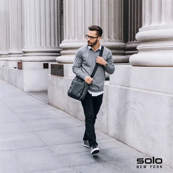 3" x 11.5" x 16" Solo Astor slim brief with padded... from ASI 67866 Logomark/Valumark