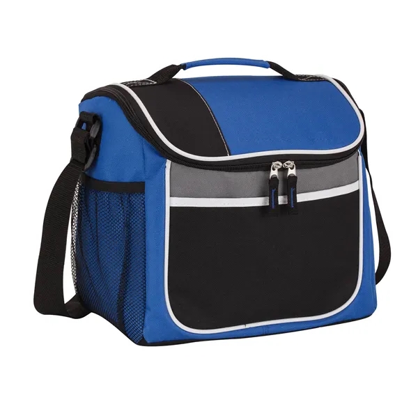 Polyester 16-can cooler bag with PEVA lining; includes 1 1/2" x... from ASI 67866 Logomark/Valumark / Valumark™