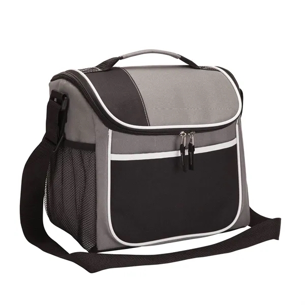 Polyester 16-can cooler bag with PEVA lining; includes 1 1/2" x... from ASI 67866 Logomark/Valumark / Valumark™