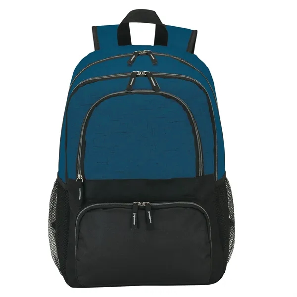 5.75" x 17.25" x 13" Alabama laptop backpack; includes wide gusseted... from ASI 67866 Logomark/Valumark