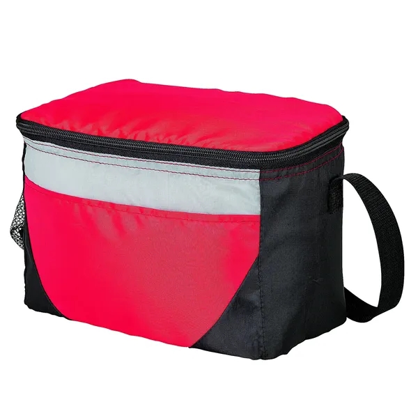 Lunch bag and cooler with 6-can zipper compartment, side mesh pocket,... from ASI 67866 Logomark/Valumark