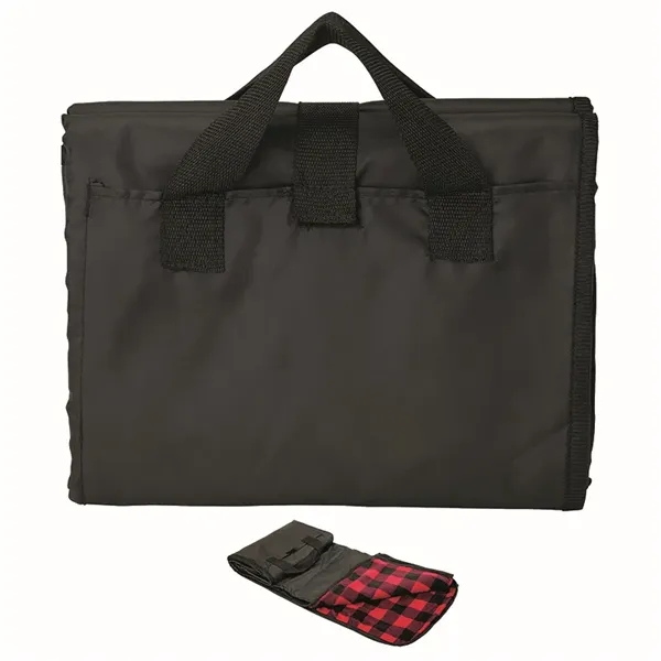 0.25" x 60" x 50" picnic blanket; includes two pockets, hook... from ASI 67866 Logomark/Valumark