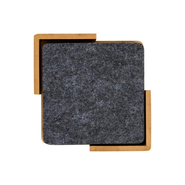 Redmond 6pc Recycled Felt Coaster Set... from ASI 67866 Logomark/Valumark