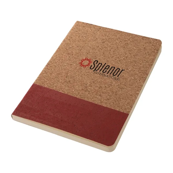 Boardwalk Two-Tone Cork Junior Notebook... from ASI 67866 Logomark/Valumark