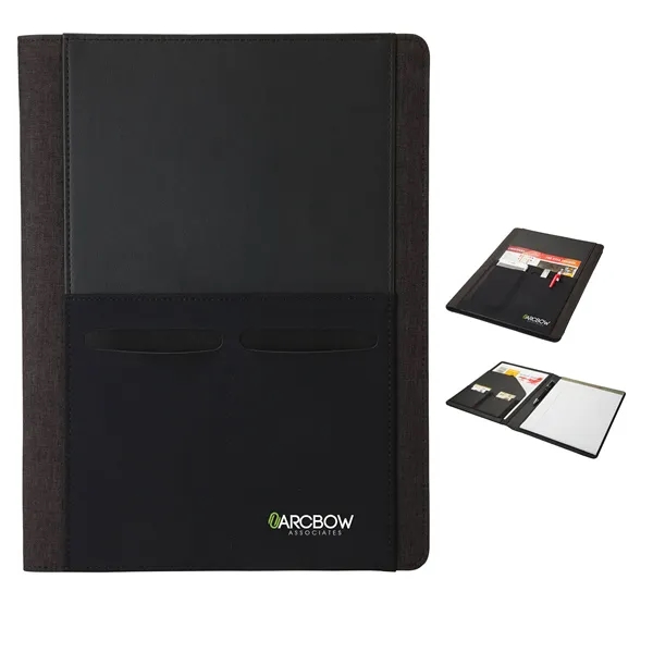 0.75" x 12.38" x 9.38" 30-page replaceable writing pad in leatherette... from ASI 67866 Logomark/Valumark