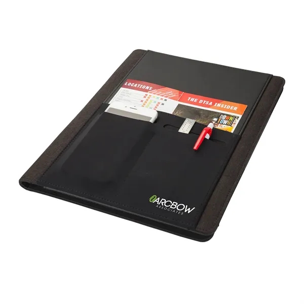 0.75" x 12.38" x 9.38" 30-page replaceable writing pad in leatherette... from ASI 67866 Logomark/Valumark