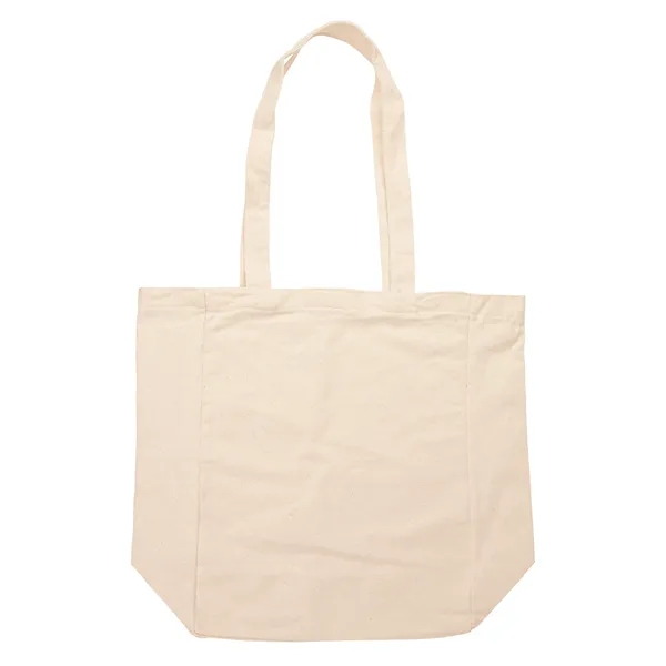 4.75" x 14" x 10.25" natural cotton canvas tote bag; includes... from ASI 67866 Logomark/Valumark / Valumark™