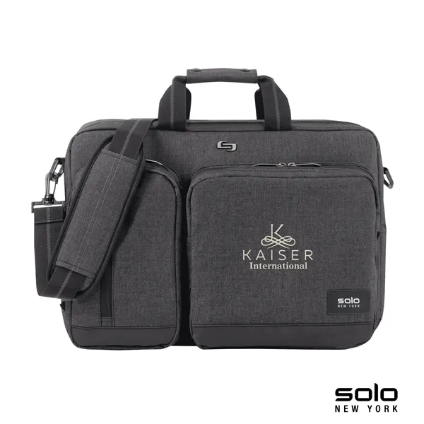 4" x 12" x 16.5" Solo Duane hybrid briefcase/backpack; includes removable/adjustable... from ASI 67866 Logomark/Valumark