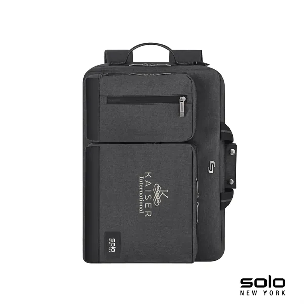 4" x 12" x 16.5" Solo Duane hybrid briefcase/backpack; includes removable/adjustable... from ASI 67866 Logomark/Valumark
