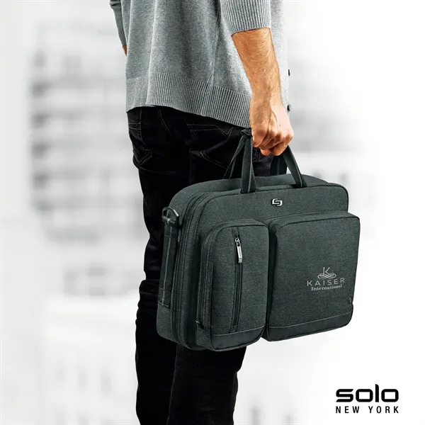 4" x 12" x 16.5" Solo Duane hybrid briefcase/backpack; includes removable/adjustable... from ASI 67866 Logomark/Valumark