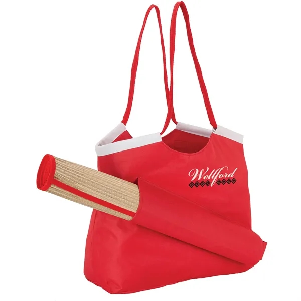 Sunshine beach tote and mat; includes 6.75" x 15" x 21.5"... from ASI 67866 Logomark/Valumark / Valumark™