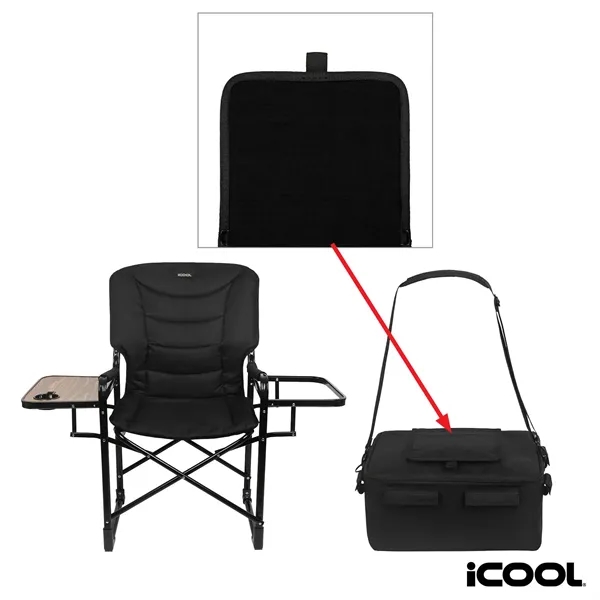 iCOOL® Twin Peaks Deluxe Camping Chair With 18-Can Cooler... from ASI 67866 Logomark/Valumark
