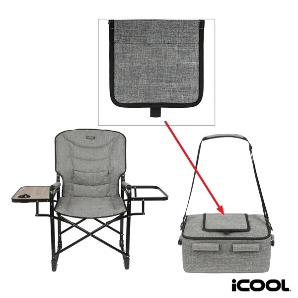 iCOOL® Twin Peaks Deluxe Camping Chair With 18-Can Cooler... from ASI 67866 Logomark/Valumark