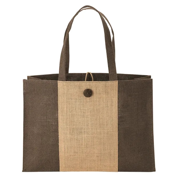 5" x 11.75" x 16.75" natural jute tote; includes 5" gusset,... from ASI 67866 Logomark/Valumark